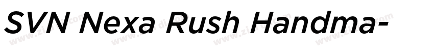 SVN Nexa Rush Handma字体转换